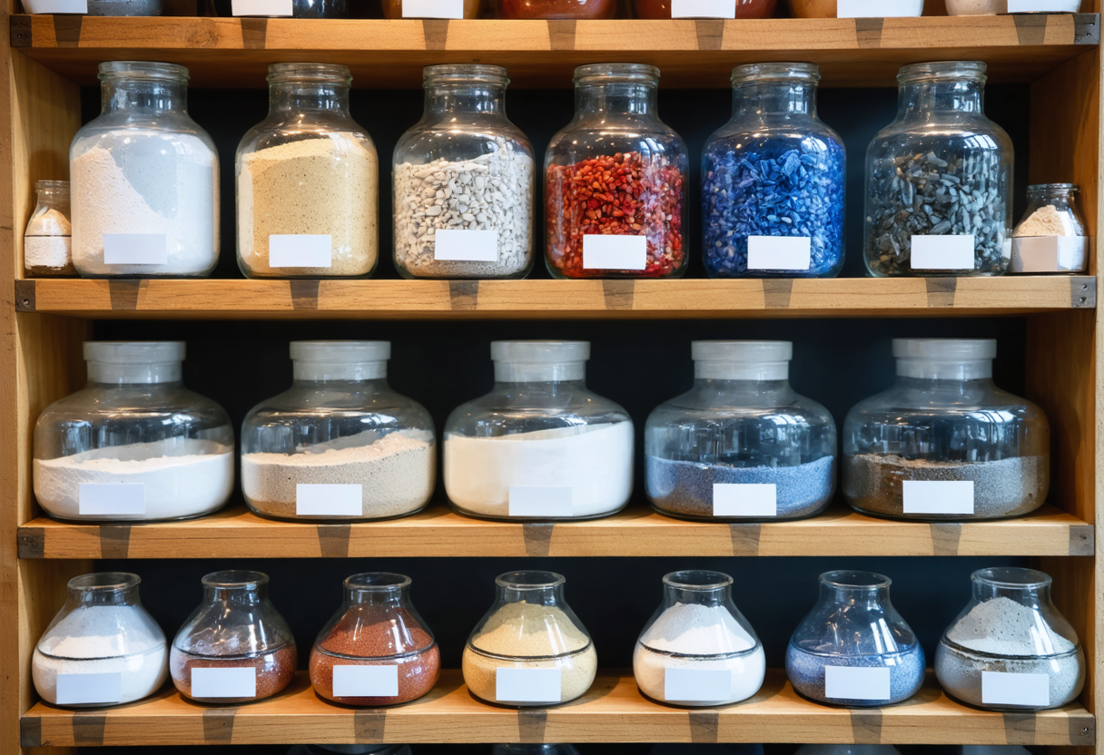 유약 재료 이미지