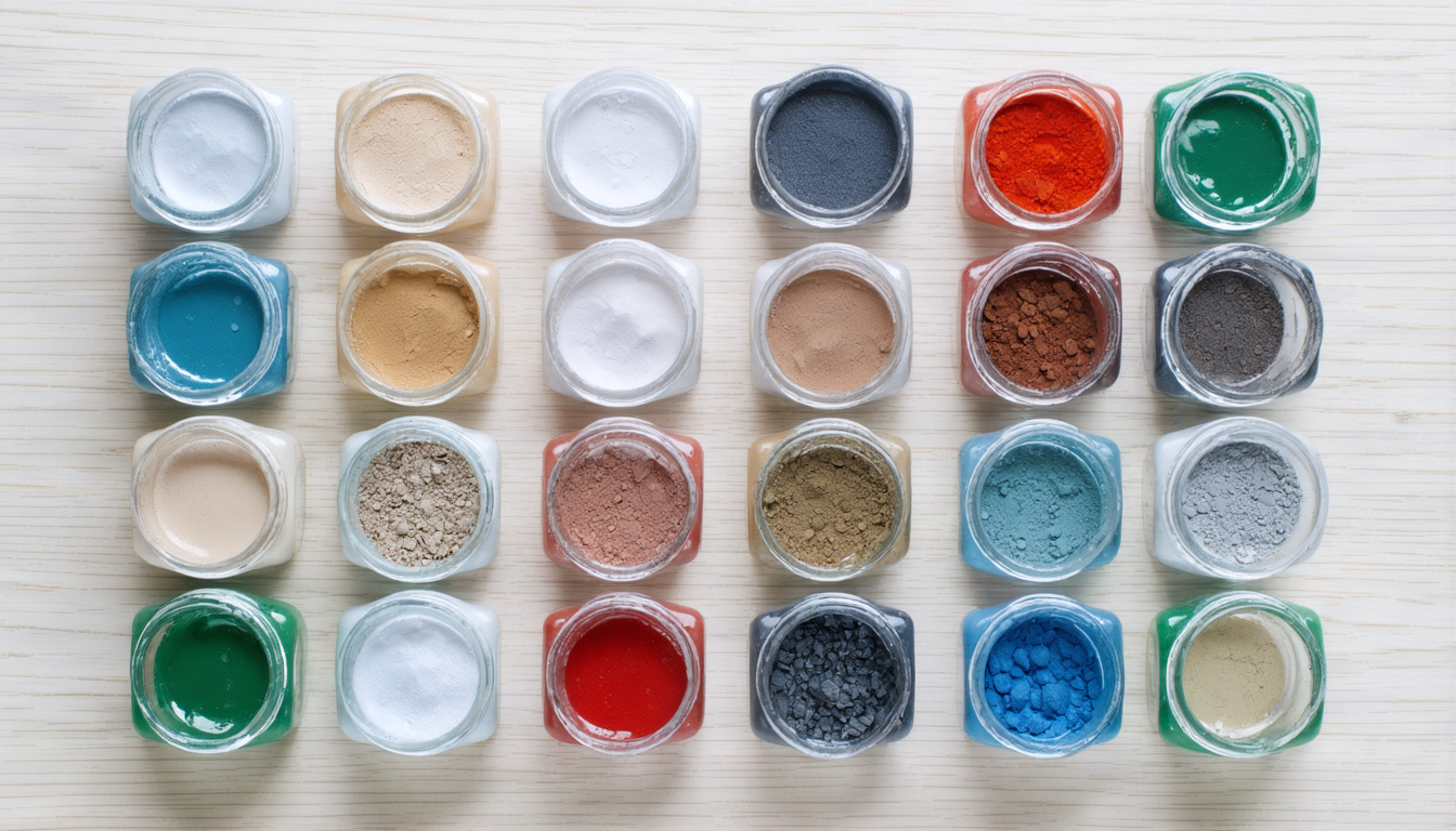 유약 재료 모음