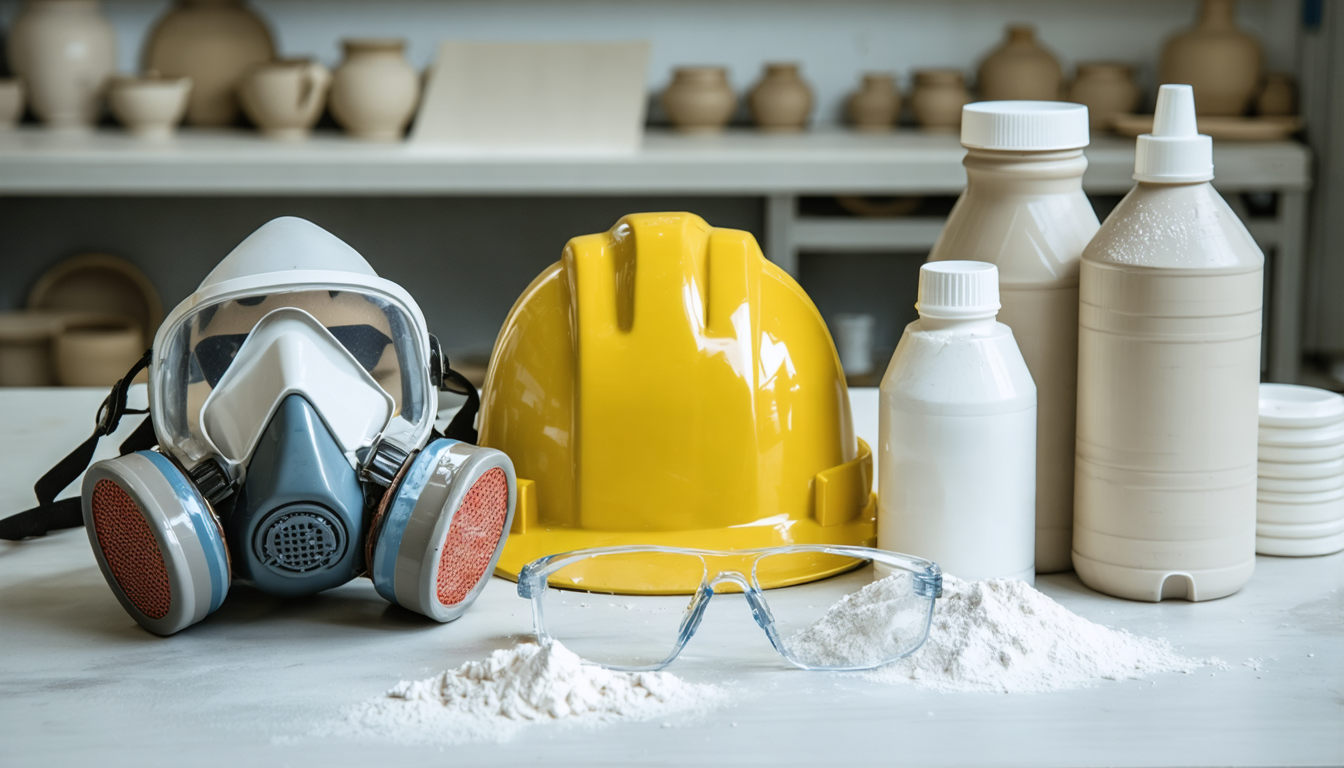 유약 재료 안전 취급