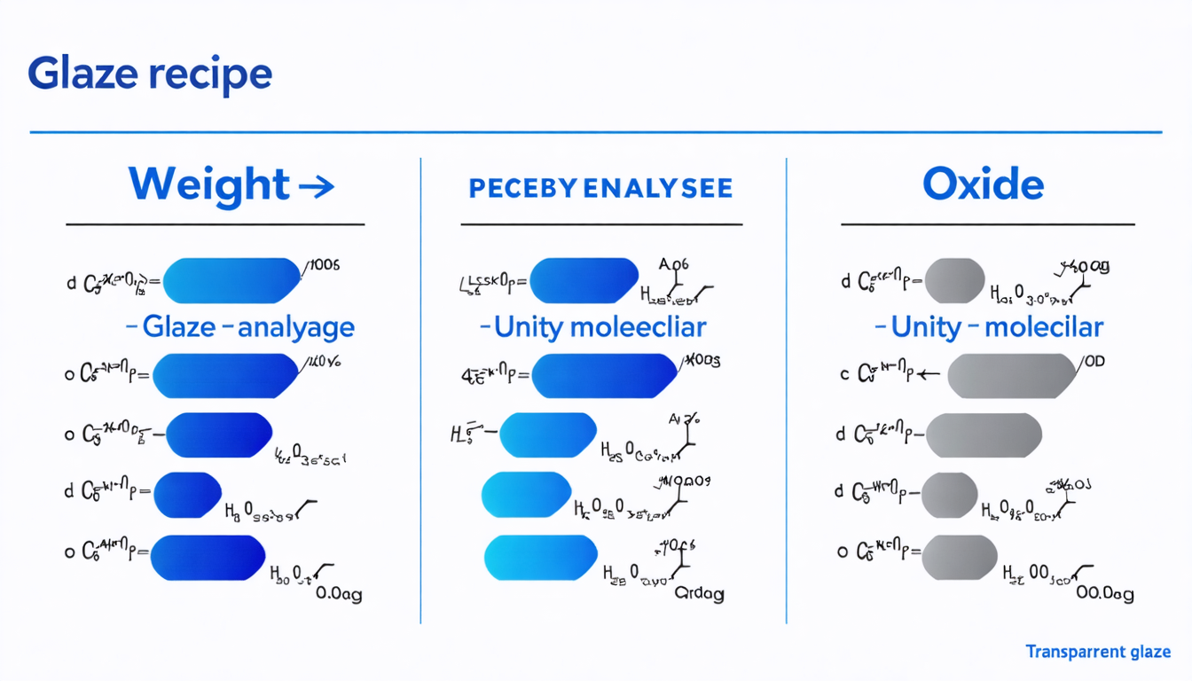유약 레시피 표현 방식