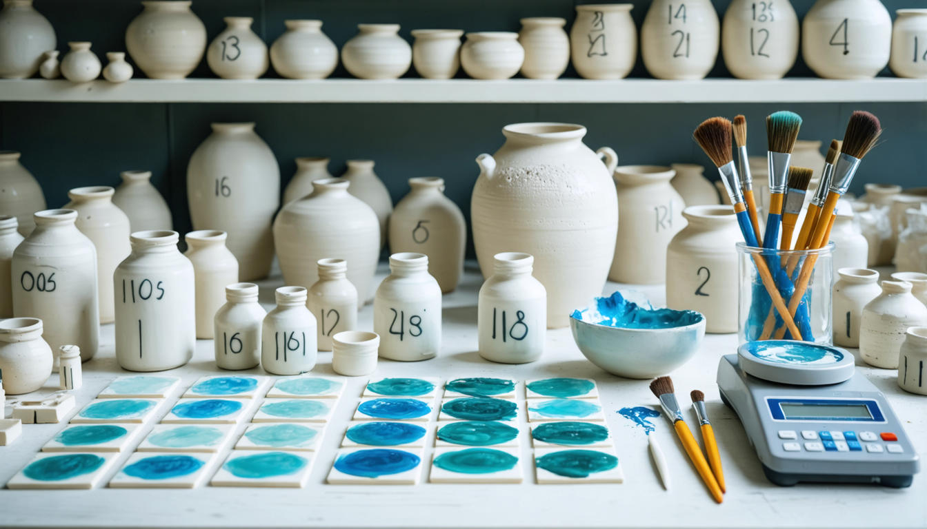 유약 테스트 과정