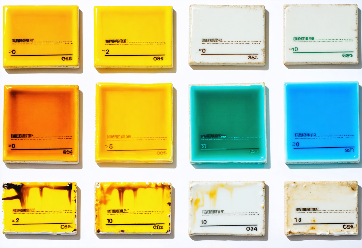 유약 테스트 타일